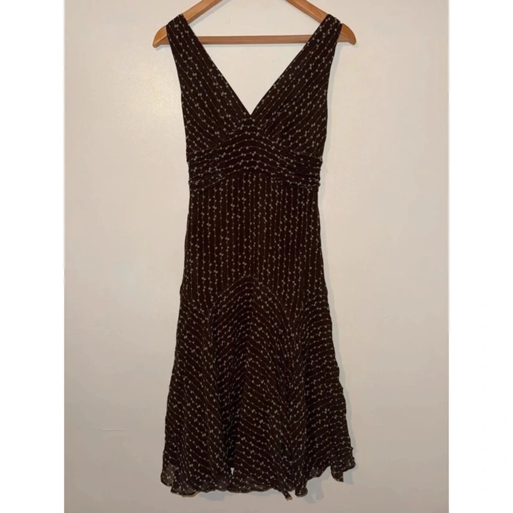 Elegant Brown Midi Dress